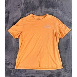 Y2K Margaritaville T Shirt Orange Graphic Tee Men's Large Grill RIP